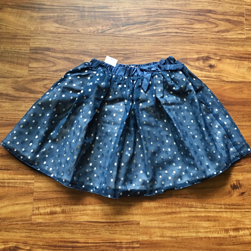 NWT Girls Peek Polka Dot Tulle Skirt